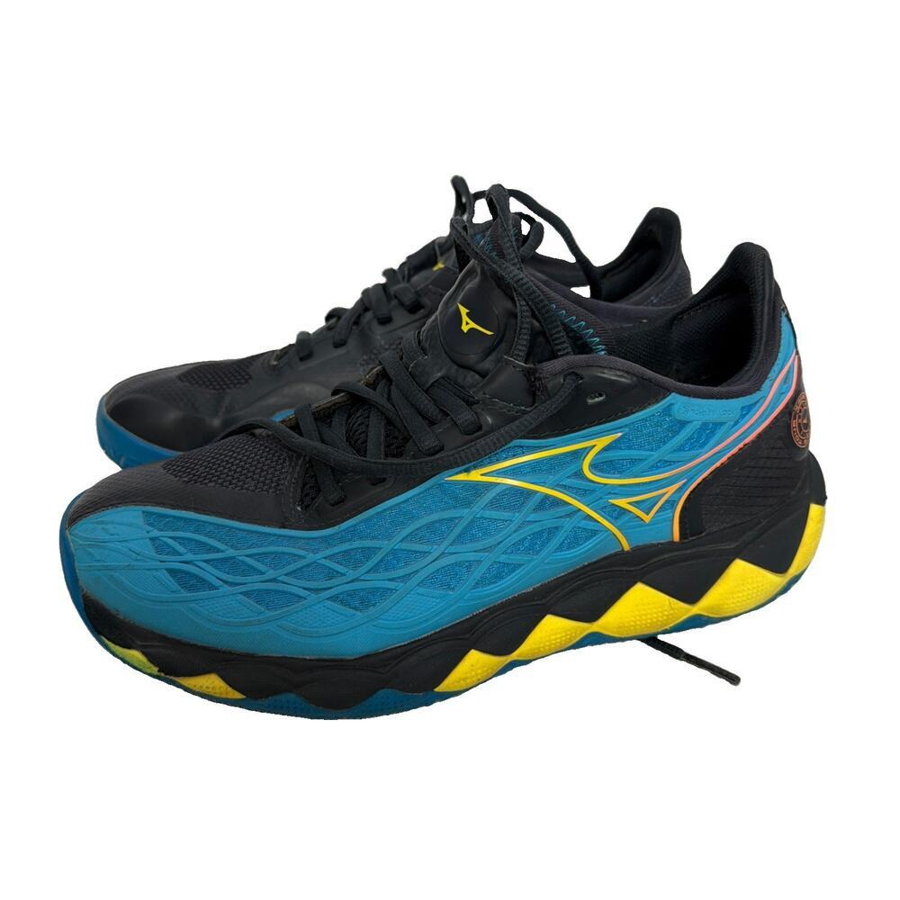 Mizuno WAVE ENFORCE TOUR AC 61GA2300 25 Tennis Shoes Blue Yellow Black Custom